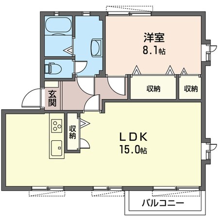 グリーンヒルズ田村Cの物件間取画像